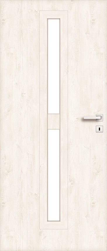 Usa interior Klaro, cu geam, dreapta, MDF, 68 x 206 cm, stejar