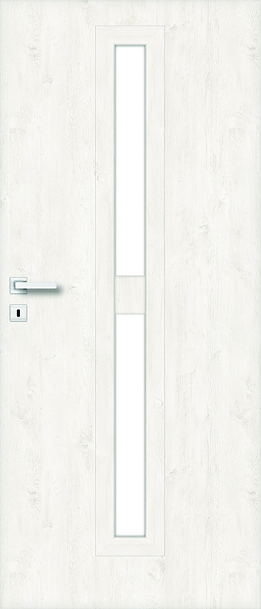 Usa interior Klaro, cu geam, stanga, MDF, 78 x 206 cm, stejar