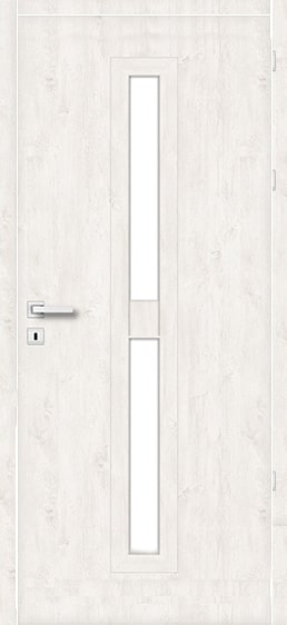 Usa interior Klaro, cu geam, stanga, MDF, 78 x 206 cm, stejar