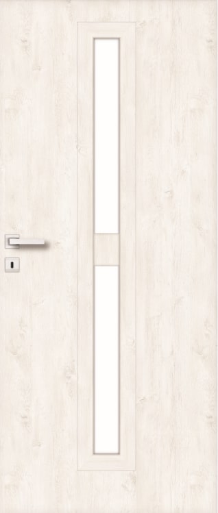 Usa interior Klaro, cu geam, dreapta, MDF, 78 x 206 cm, stejar