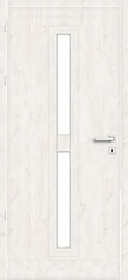 Usa interior Klaro, cu geam, dreapta, MDF, 78 x 206 cm, stejar