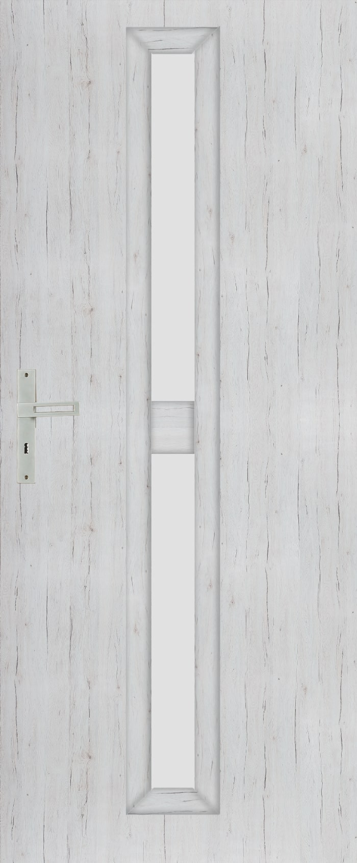 Usa interior Klaro, cu geam, dreapta, MDF, 88 x 206 cm, gri stejar