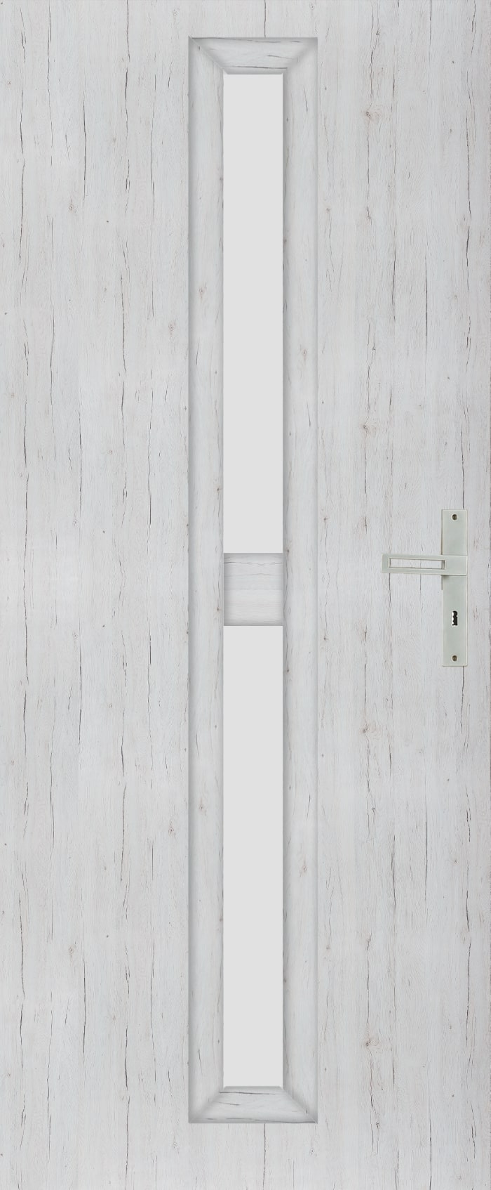 Usa interior Klaro, cu geam, stanga, MDF, 78 x 206 cm, gri stejar