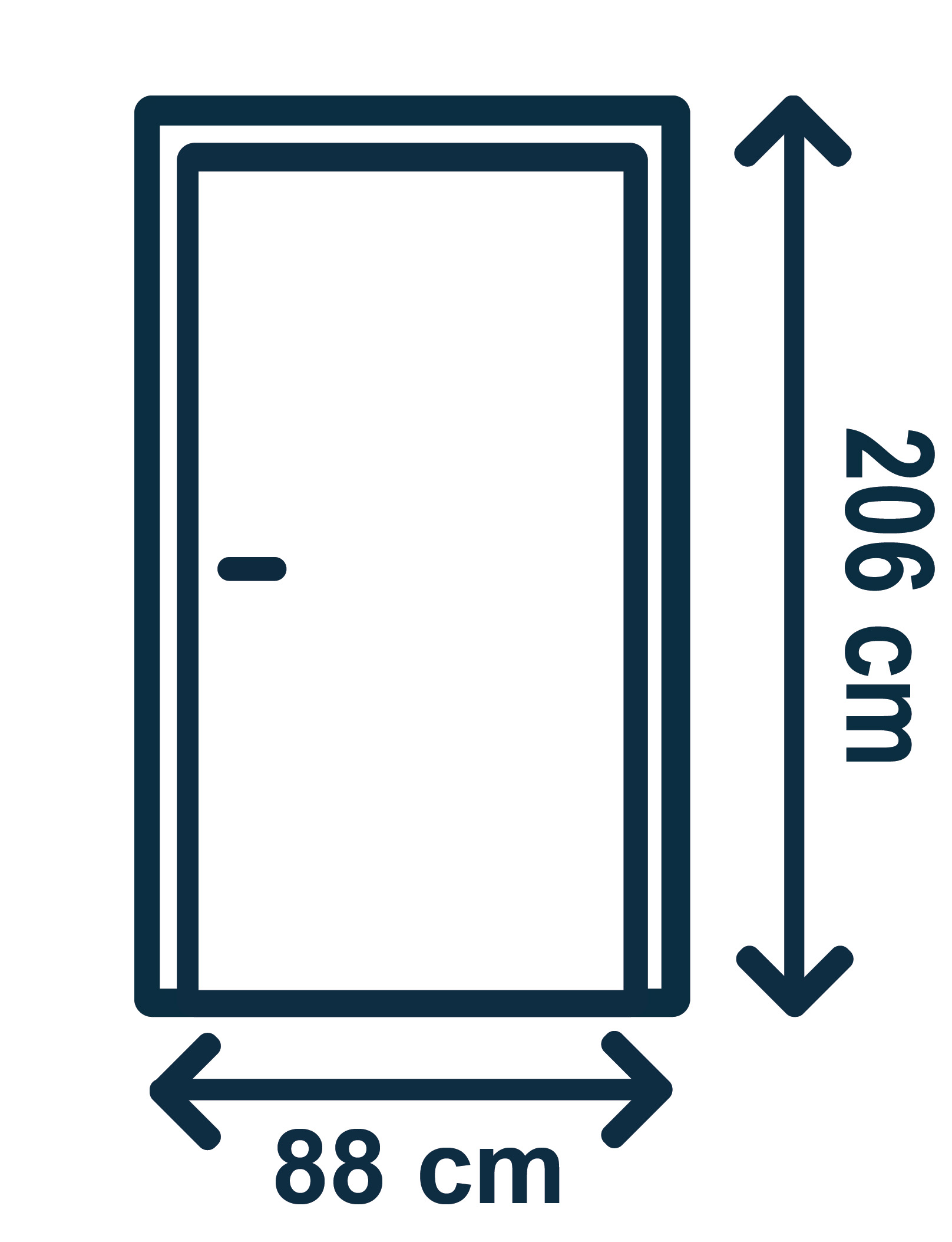 Usa interior Olga, cu geam, dreapta, MDF, 88 x 206 cm, gri stejar