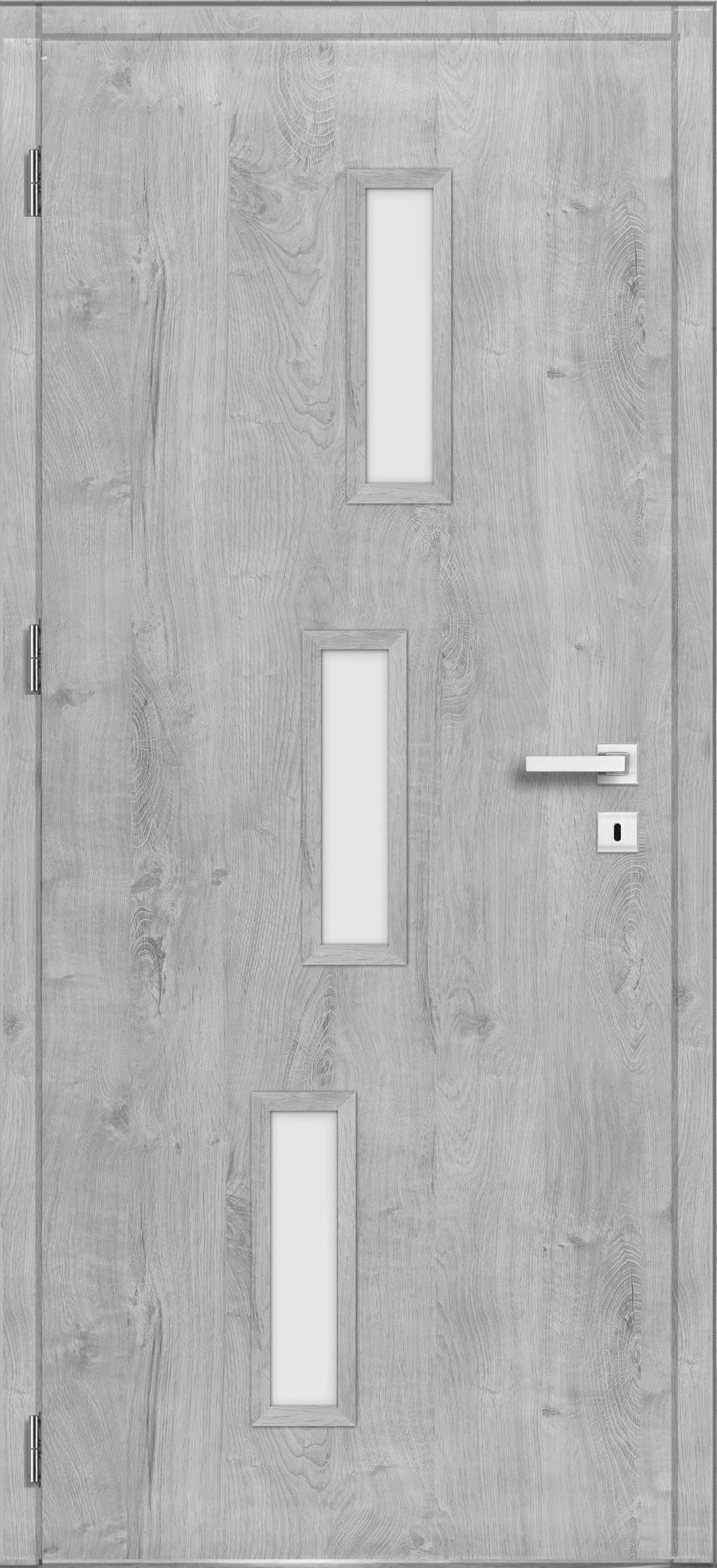 Usa interior Roma, cu geam, dreapta, MDF, 68 x 206 cm, gri