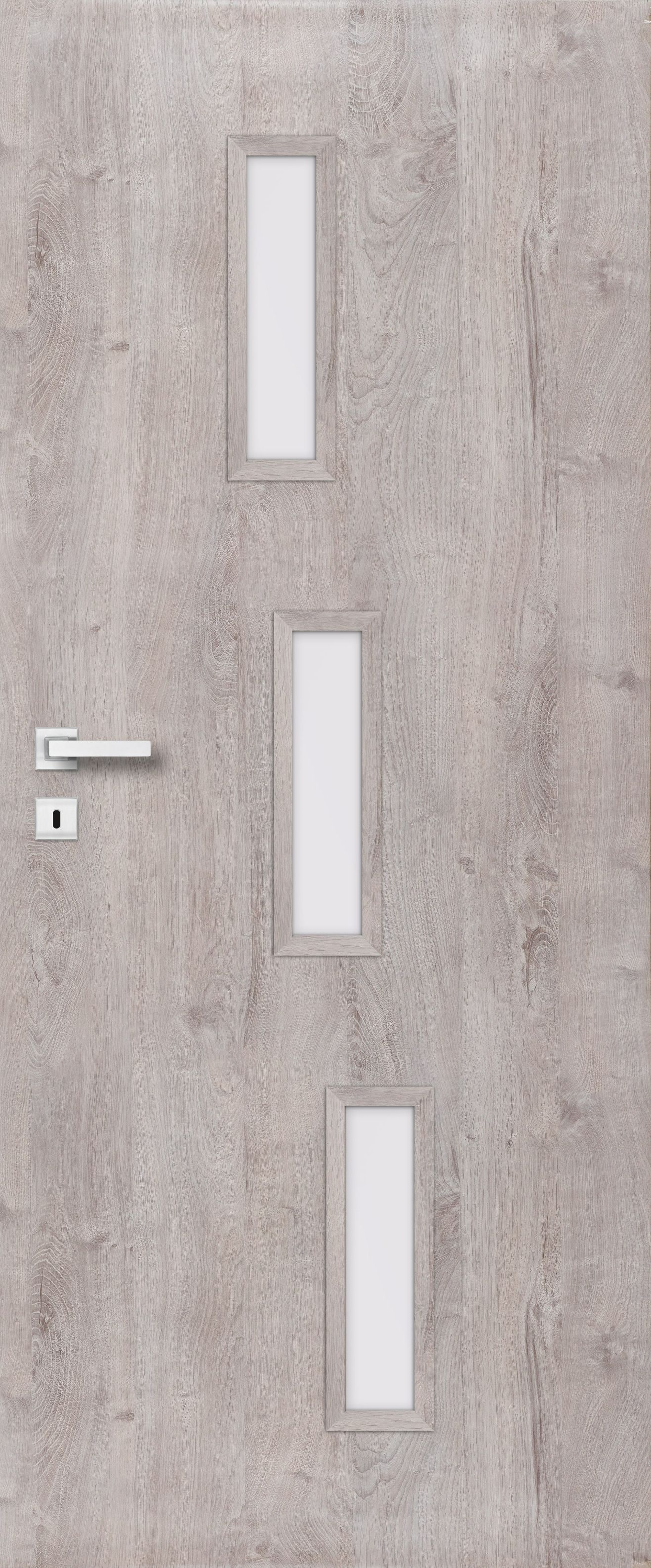 Usa interior Roma, cu geam, dreapta, MDF, 78 x 206 cm, gri