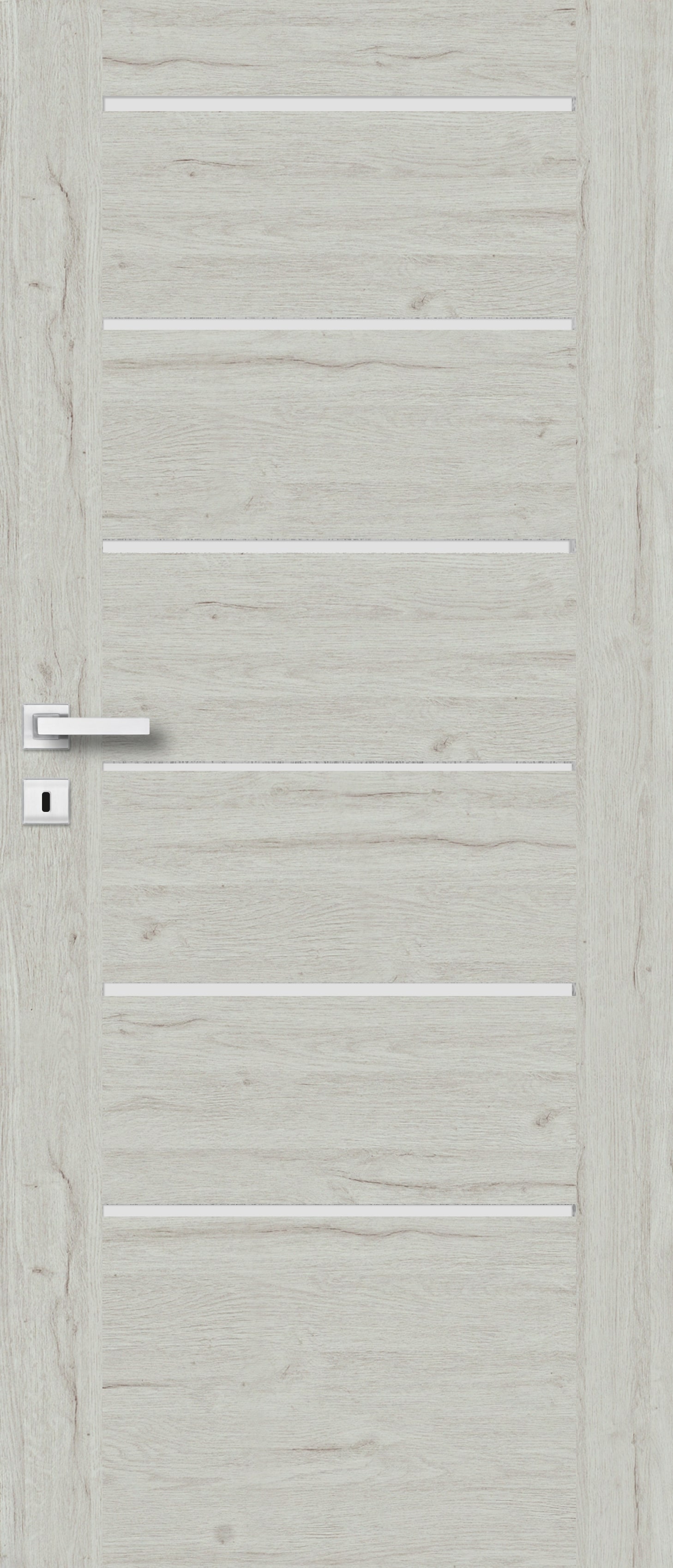 Usa interior Toreno, cu geam, dreapta, MDF, 68 x 206 cm, gri