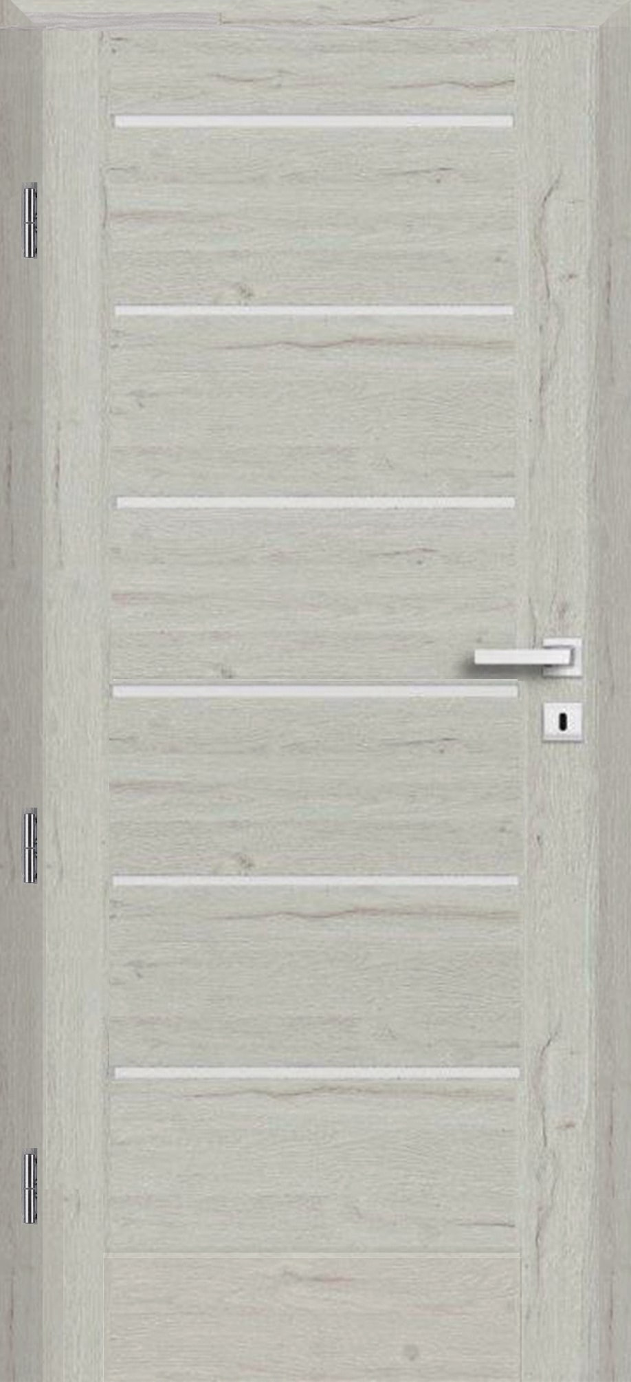 Usa interior Toreno, cu geam, dreapta, MDF, 68 x 206 cm, gri