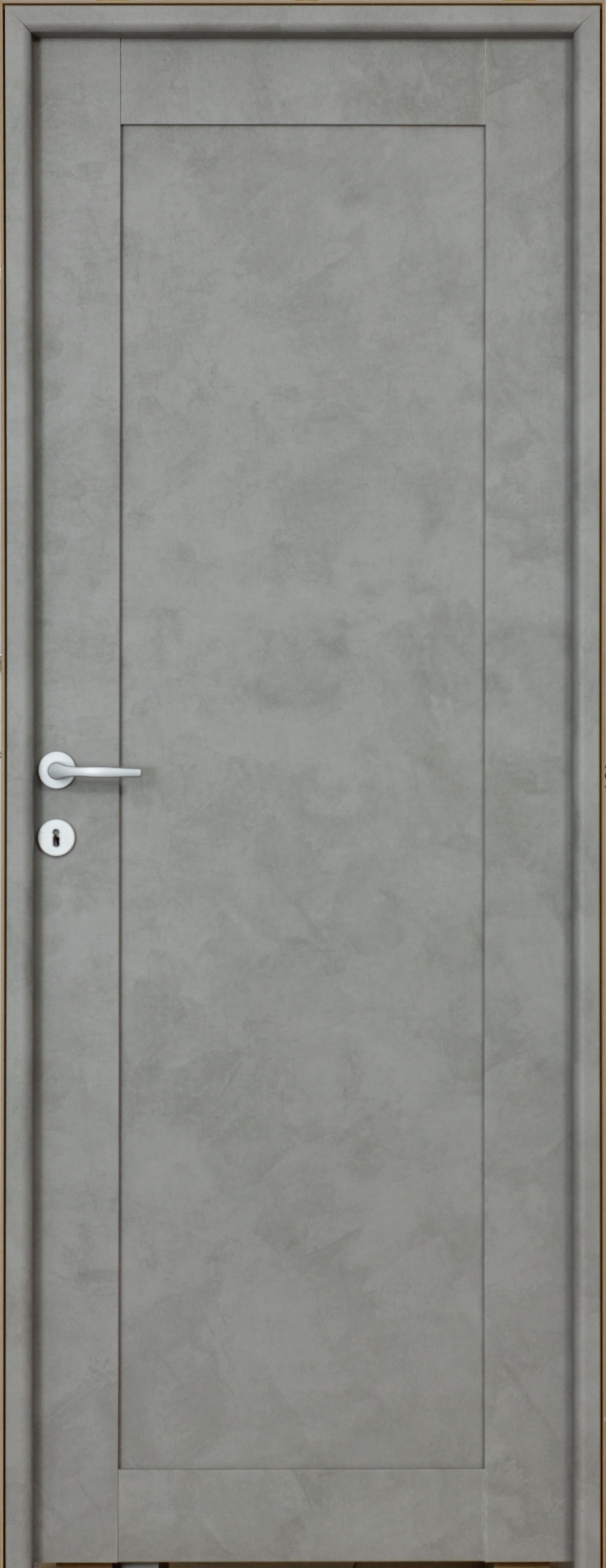 Usa interior Mod, fara geam, reversibila, MDF, 88 x 203 cm, gri inchis
