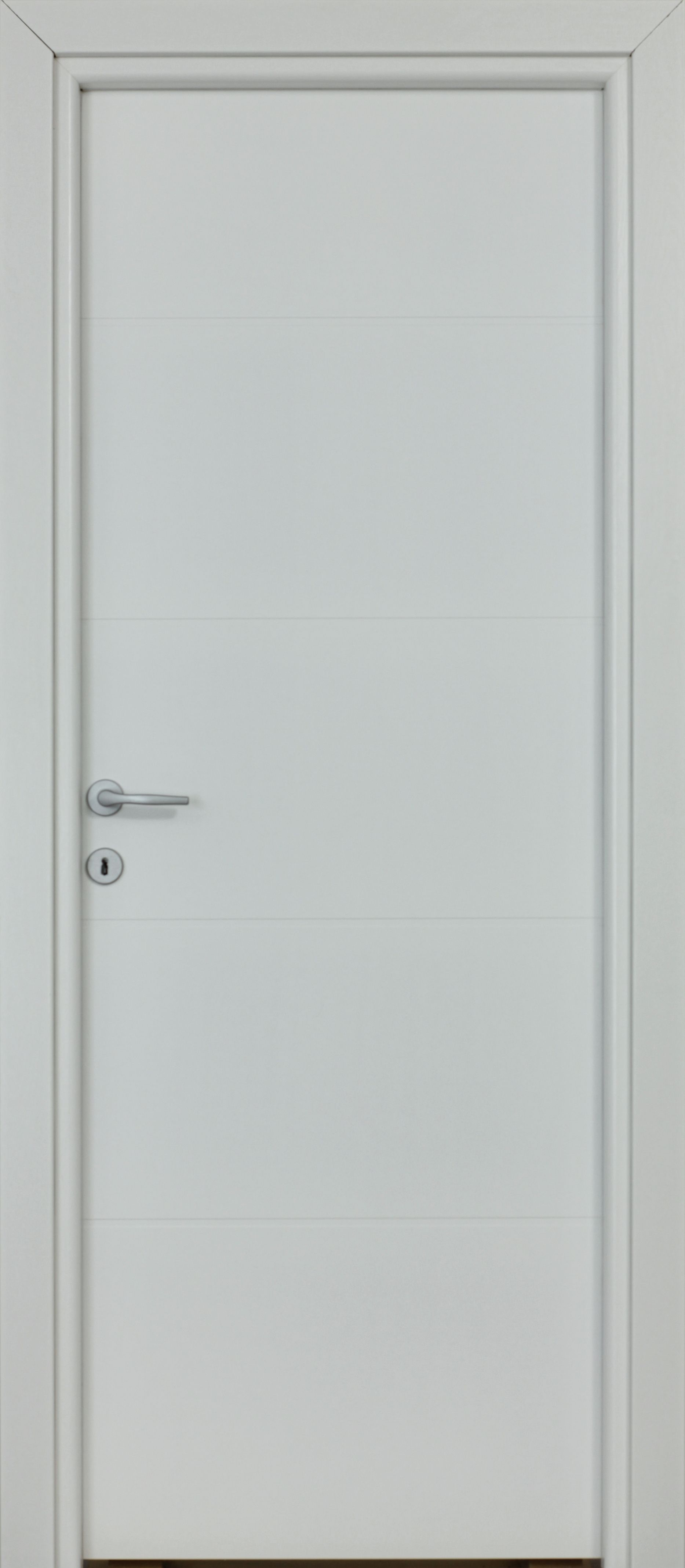 Usa interior Partas, fara geam, reversibila, HDF, 88 x 203 cm, alb