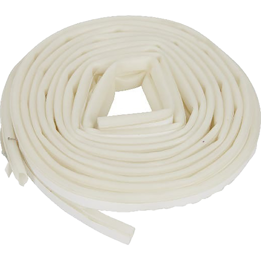 Garnitura etansare autoadeziva VOLDEN, 9 x 6.5 mm, cauciuc termoplastic, alb, 6 m