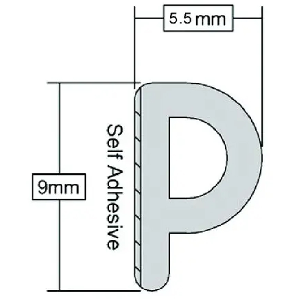 Banda de etansare VOLDEN 101374554, 9 x 6.5 mm, 6 m, alb