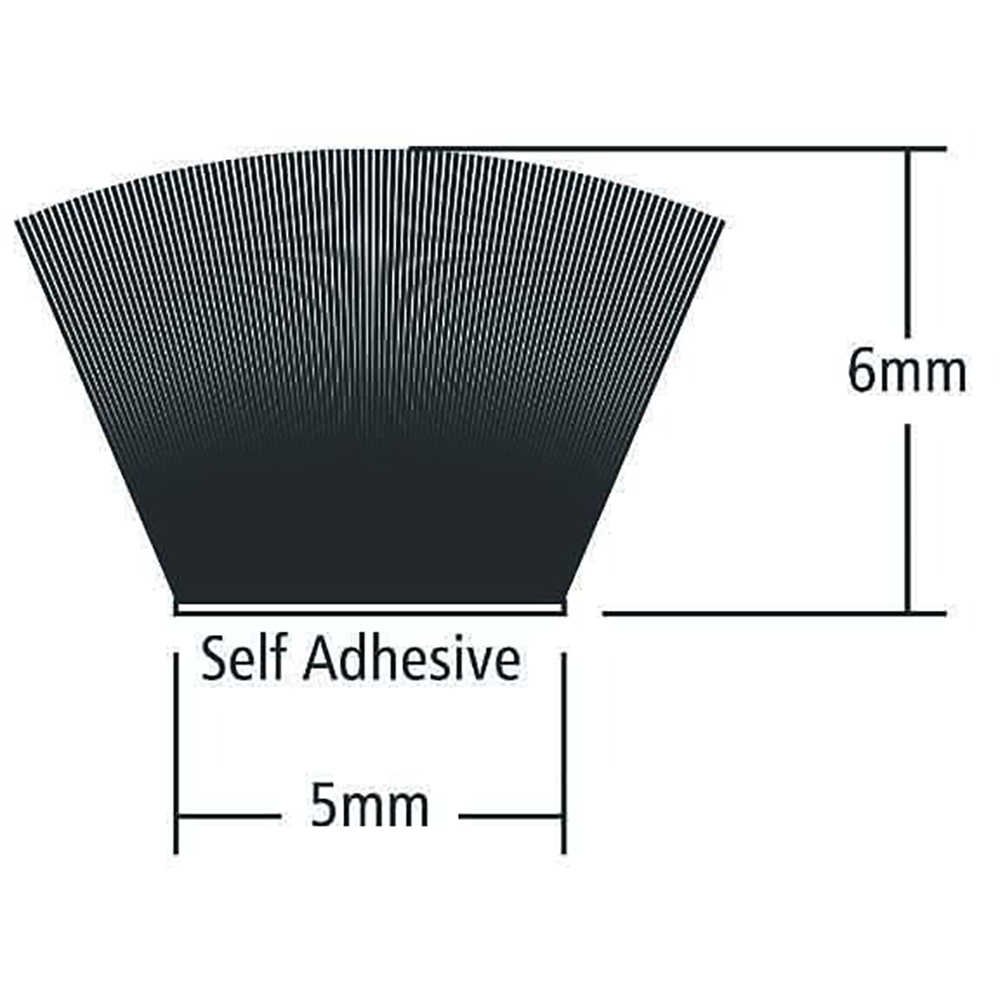 Banda de etansare autoadeziva VOLDEN, 5 x 6 mm, poliuretan, gri, 20 m