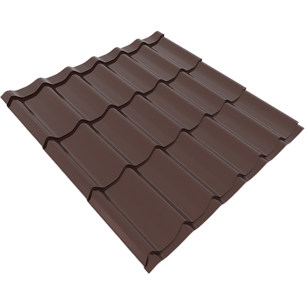 Placa metalica Smart classic, maro lucios (RAL8017), 0.34 mm, 120 x 220 cm, 2.64 mp