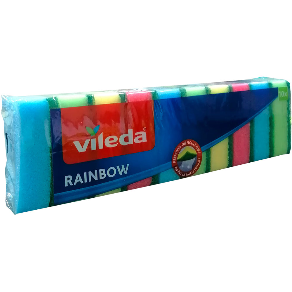 Burete de vase VILEDA Rainbow, 10 bucati