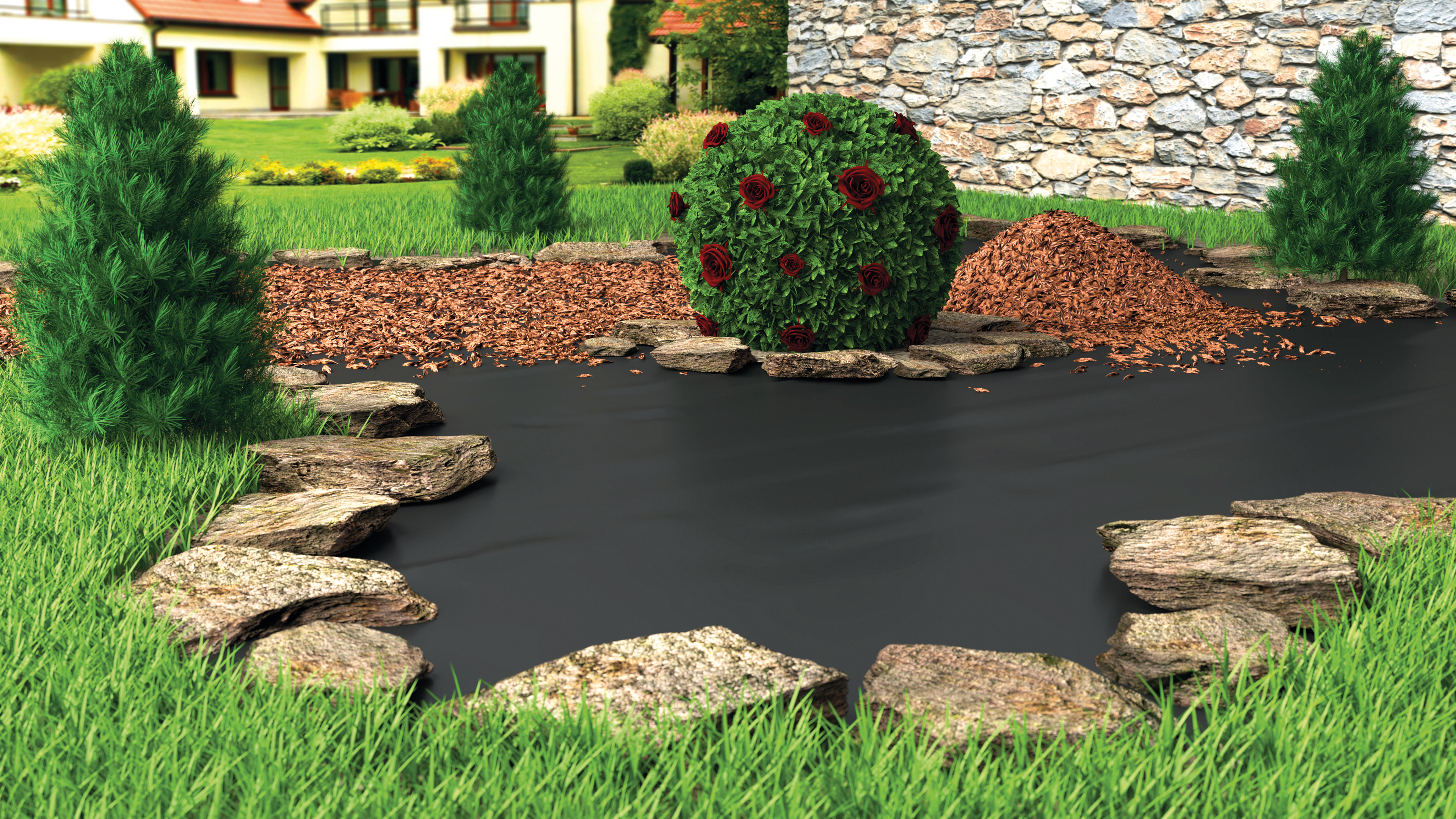 Folie Mulcire Antiburieni, 1.6 x 10 m  Vodaland