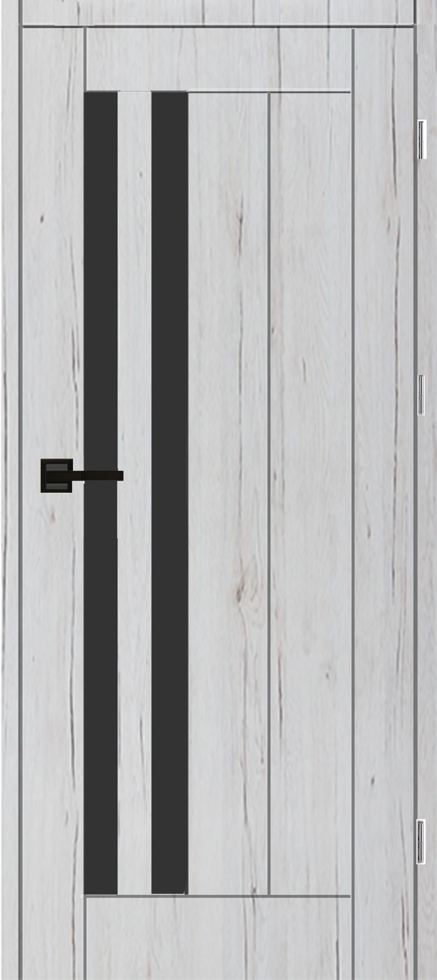 Usa interior Vivo, cu geam, stanga, MDF, 78 x 206 cm, gri