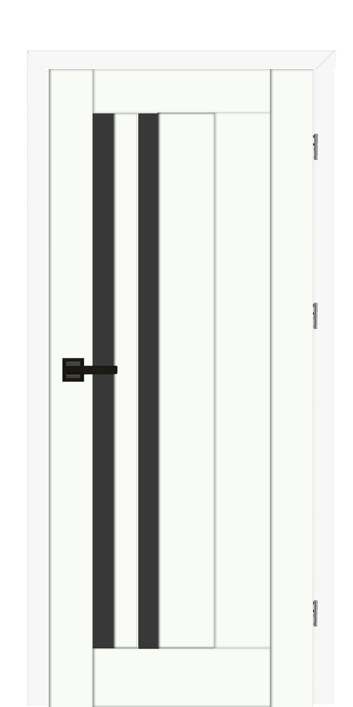 Usa interior Vivo, cu geam, dreapta, MDF, 84.4 x 203.5 cm, alb