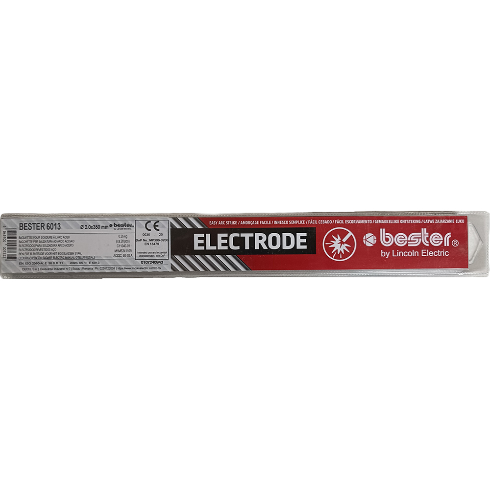 Electrozi de sudura BESTER, otel, 2x350, gri deschis
