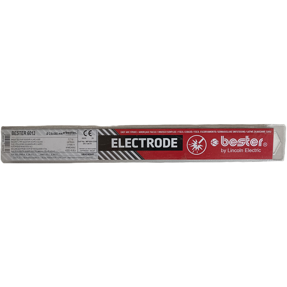 Electrozi de sudura BESTER, otel, 2.5x350, gri deschis