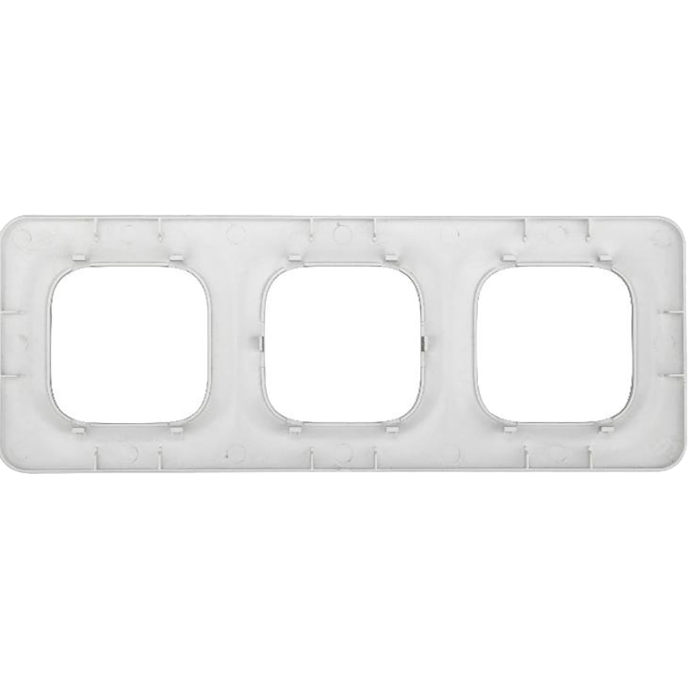 Placa tripla decorativa KENNET JACOBSEN, ABS, argintiu