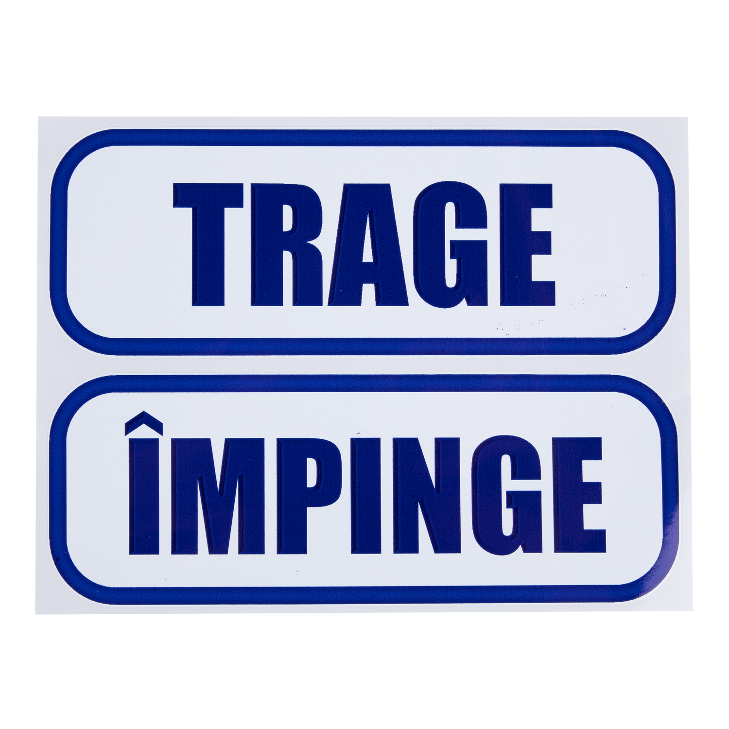 Set indicatoare "Trage - Impinge" Creative Sign, 15 x 15 cm