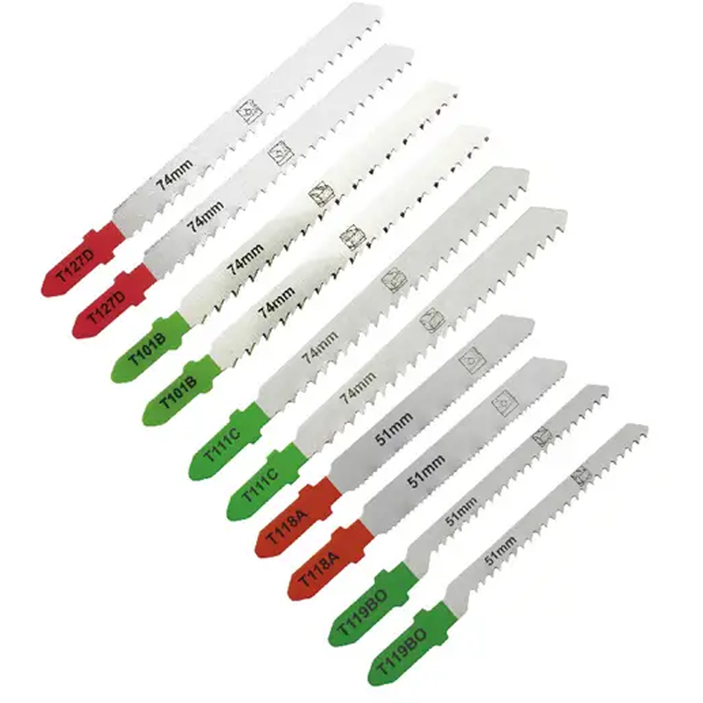 Set panze MAC ALLISTER 101396429, pentru fierastrau pendular, lemn si metal, 10 piese