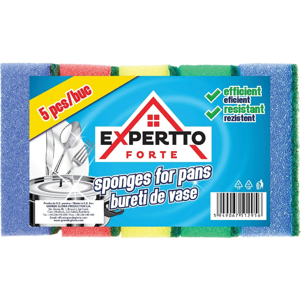 Burete de vase EXPERTTO FORTE, 5 bucati
