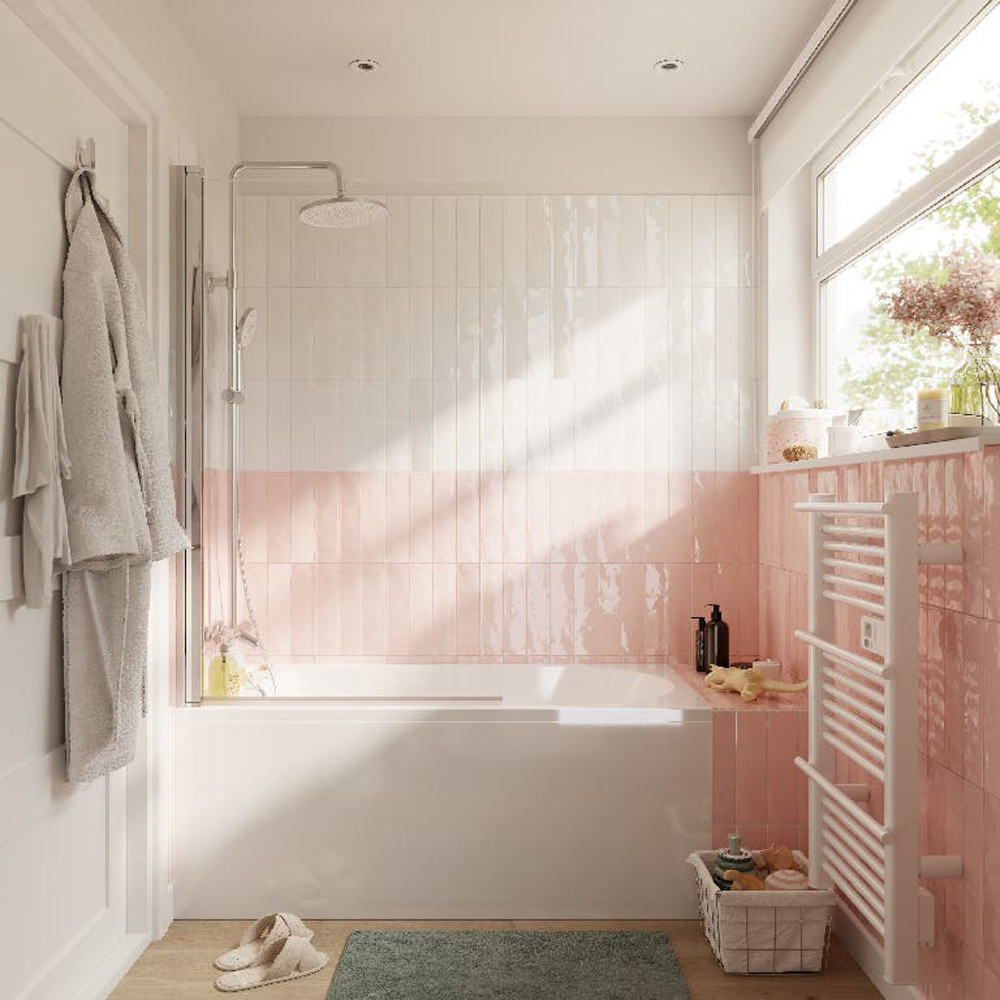 Sistem dus GOODHOME Anika, termostat, 3 functii, argintiu