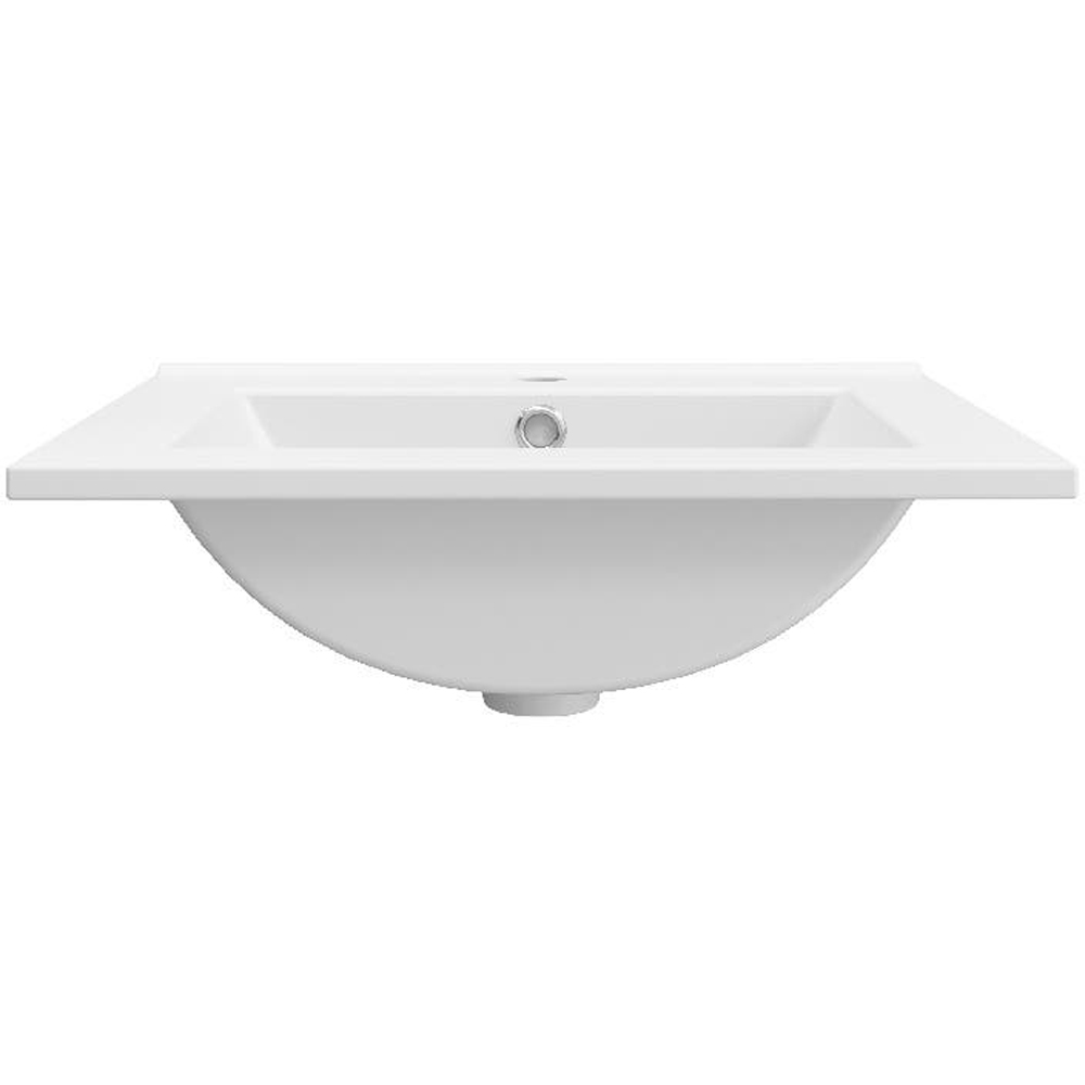 Lavoar baie GOODHOME Aruna, ceramica, 51.1 x 45.6 cm, alb