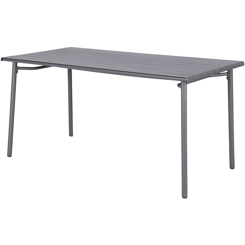 Masa terasa GOODHOME Lithari, otel, 152 x 76 x 75 cm, gri