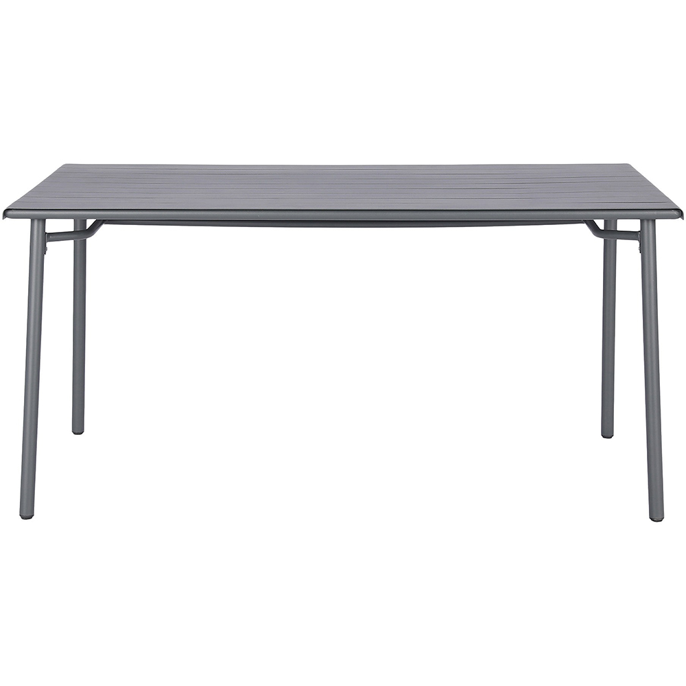 Masa terasa GOODHOME Lithari, otel, 152 x 76 x 75 cm, gri