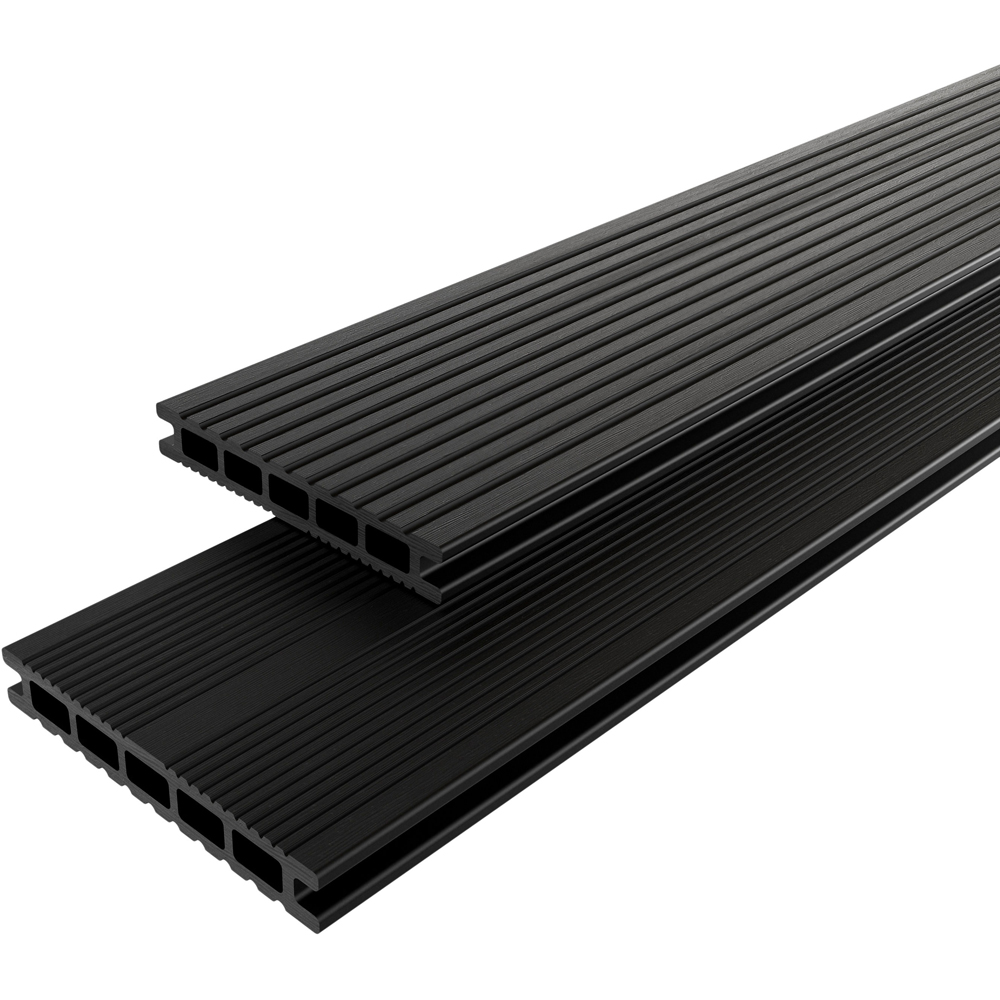 Placa WPC terasa KLIKSTROM Neva, 220 x 14.5 x 2.1 cm, gri antracit
