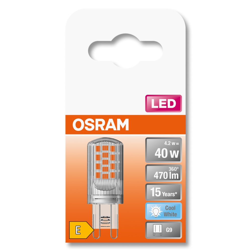 Bec LED OSRAM, alb neutru, 4.2 W, G9, 470lm, 4000K