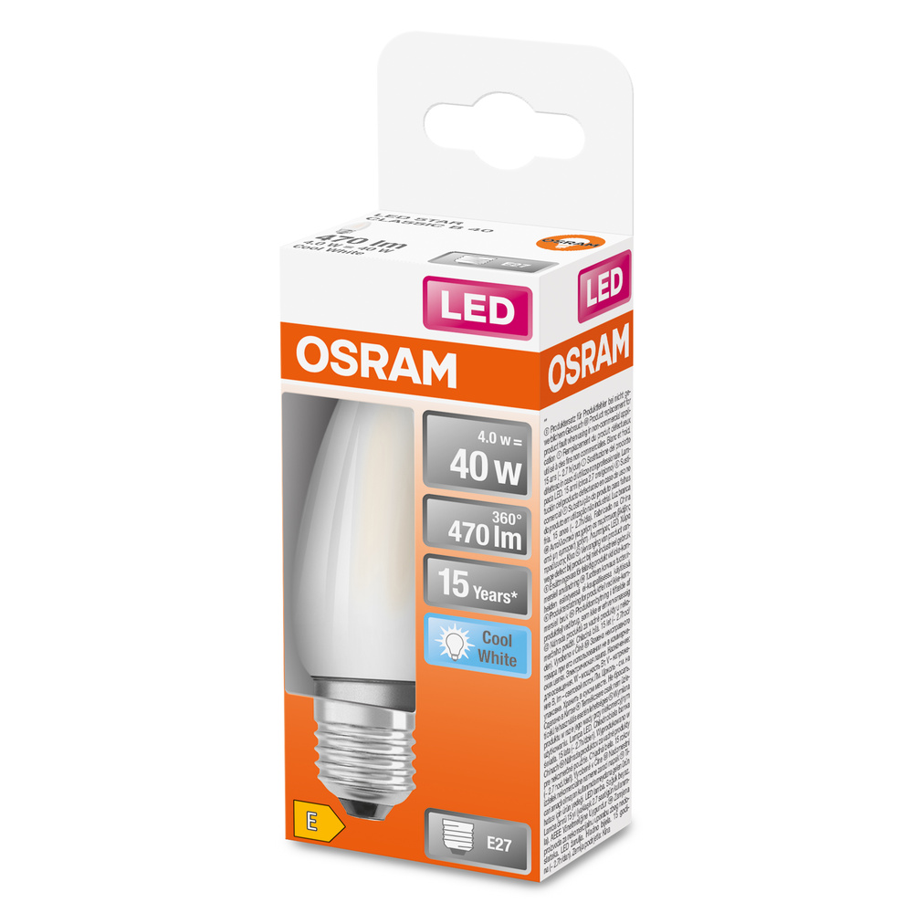 Bec LED OSRAM, 4 W, E27, 470lm, 4000K