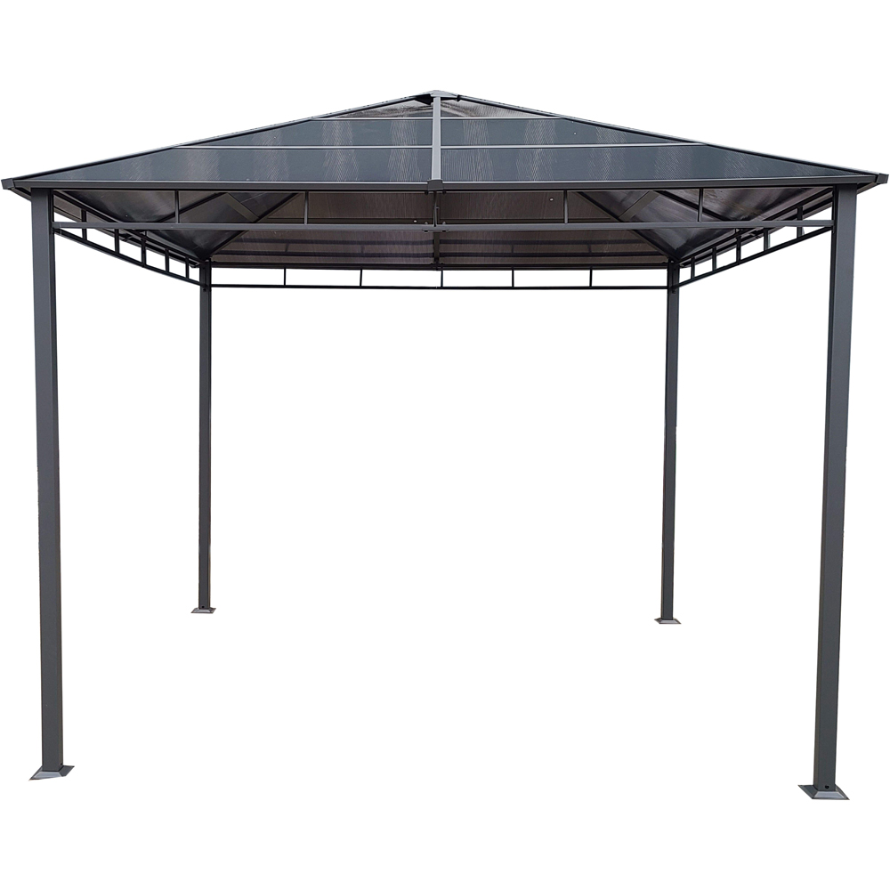 Pavilion gradina Sunshine, metal-policarbonat, 296 x 296 x 268 cm, antracit