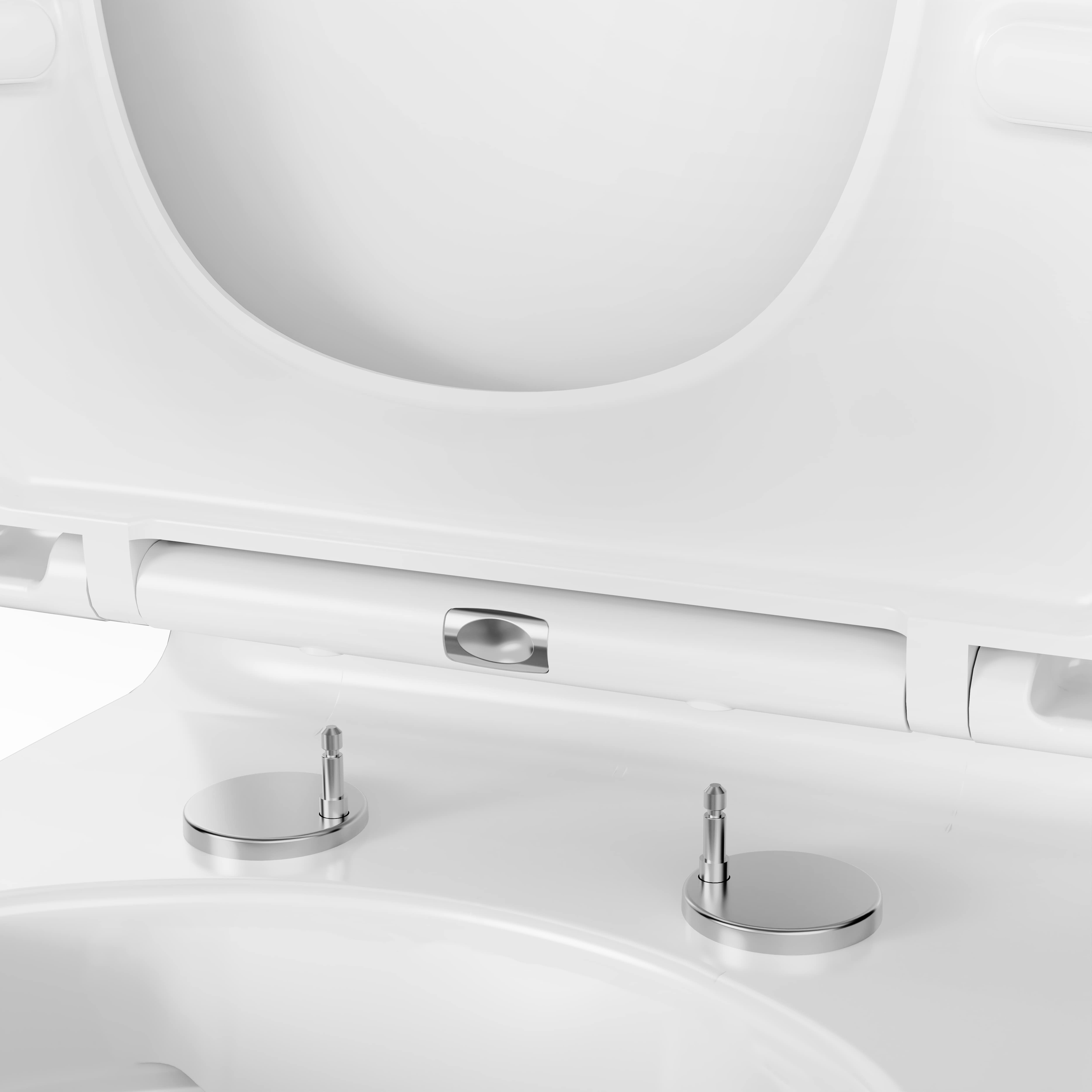 Set vas WC GOODHOME Teesta, ceramica, 36 x 66 x 83 cm, rezervor 3/6 l, capac SoftClose, alb