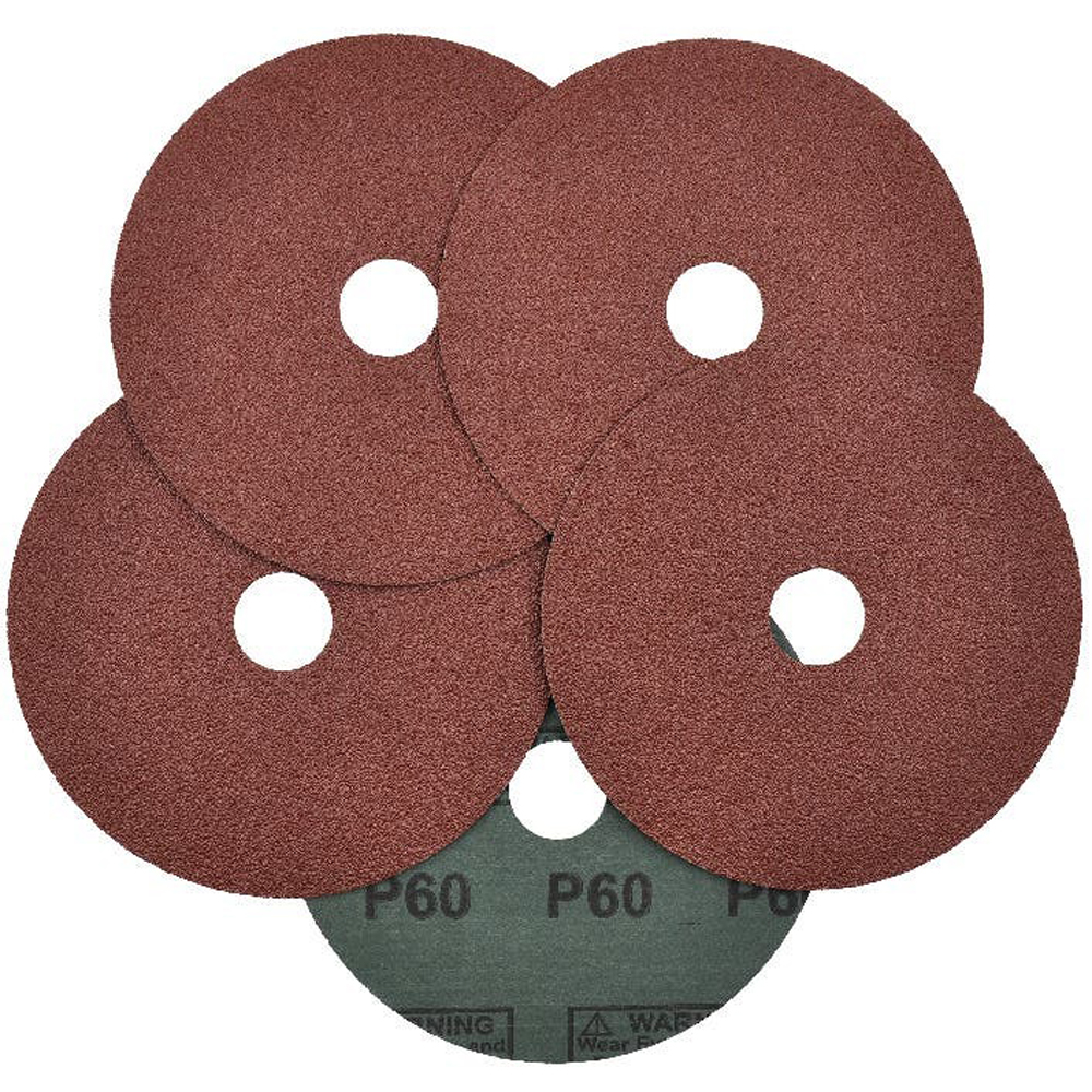 Set fibrodisc MAC ALLISTER, 5 bucati, 125 mm, P60
