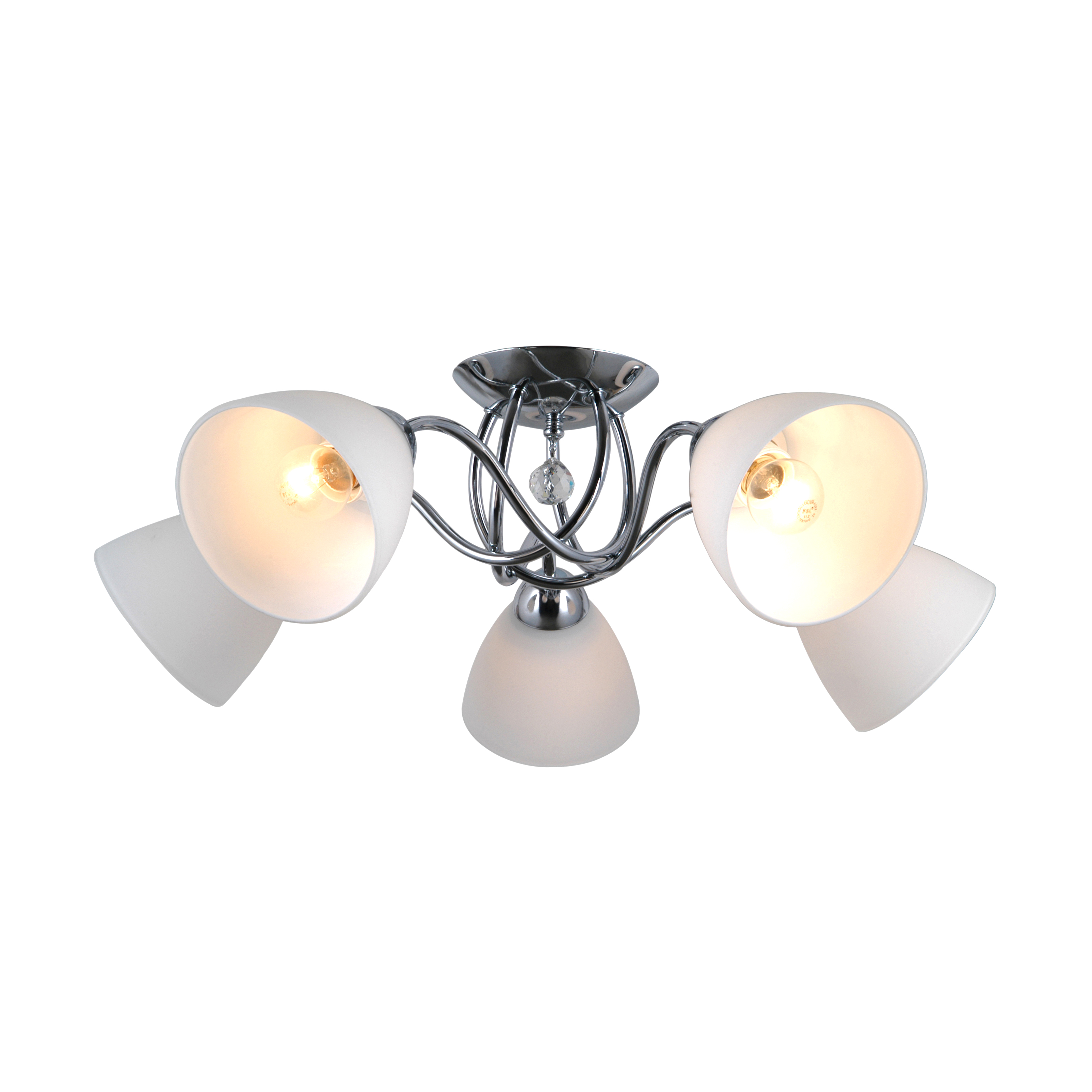 Lampa Lugano, alb, 5 becuri x 40W, E27, IP20