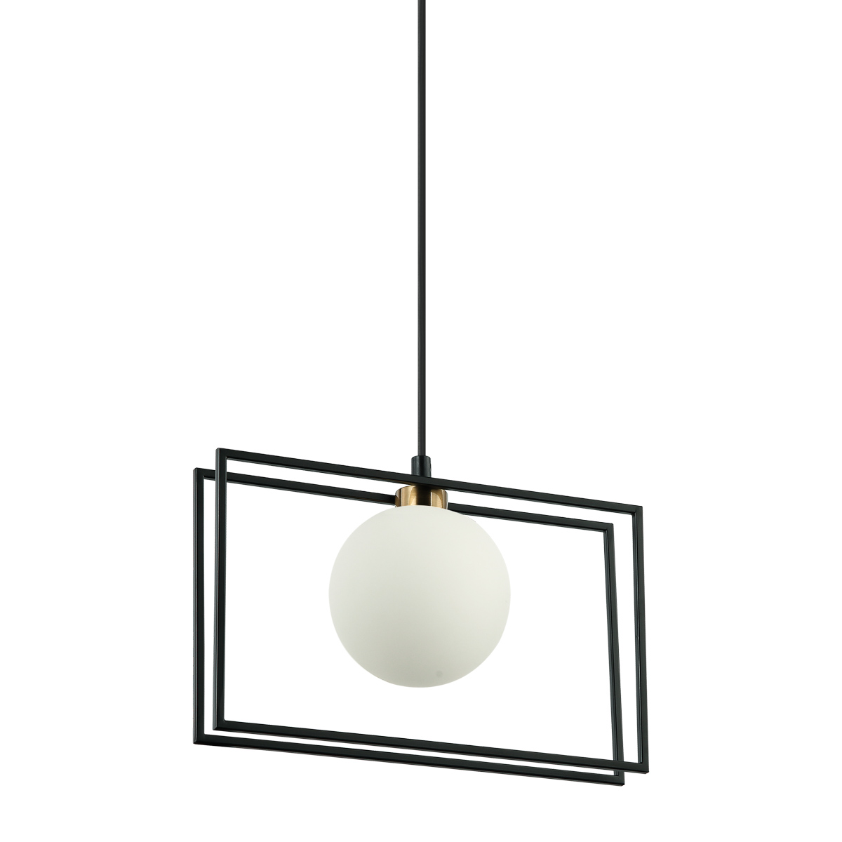 Pendul suspendat Grosetta, negru, 25 W, 1 bec, G9