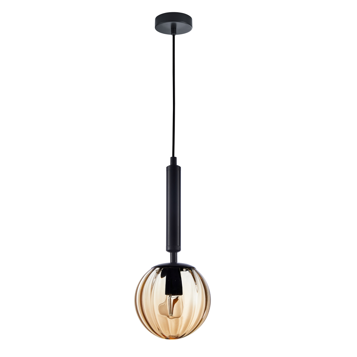Pendul suspendat, negru, 10 W, 1 bec  Ravena
