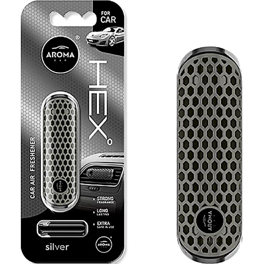 Odorizant auto AROMA CAR Hex, silver