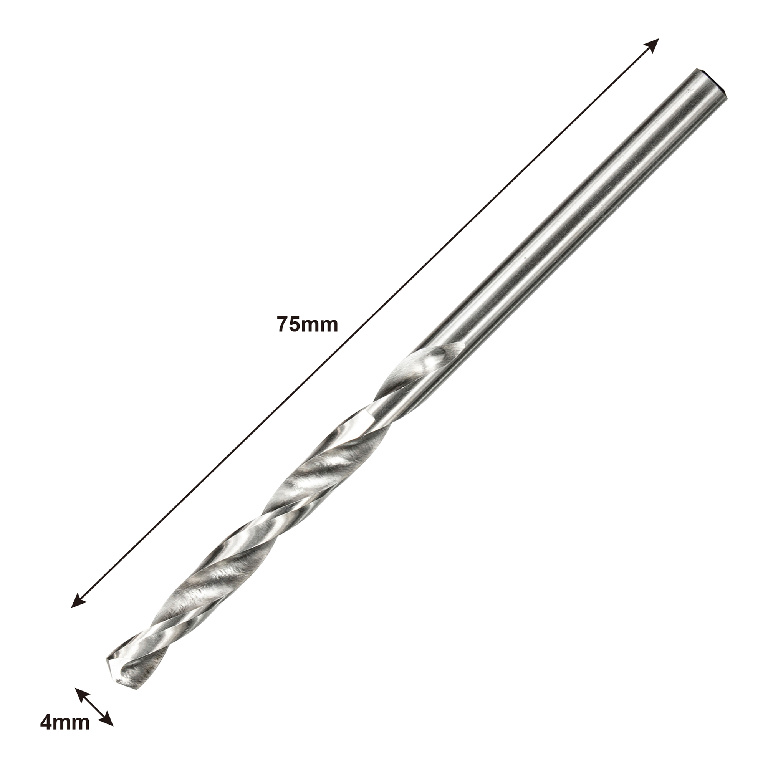 Burghiu HSS Mac Alister, 4 mm, 2 bucati