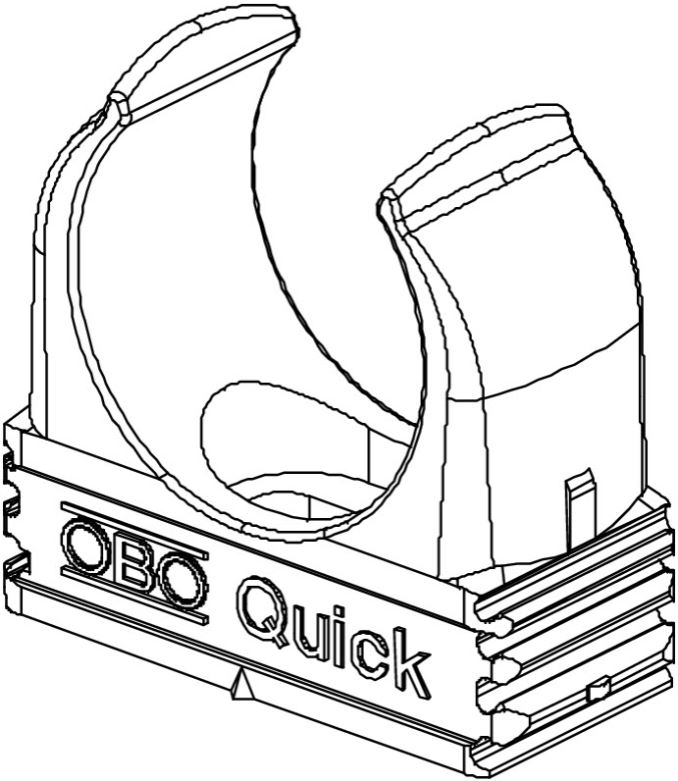 Clema OBO Quick 2955, diametru 16 mm