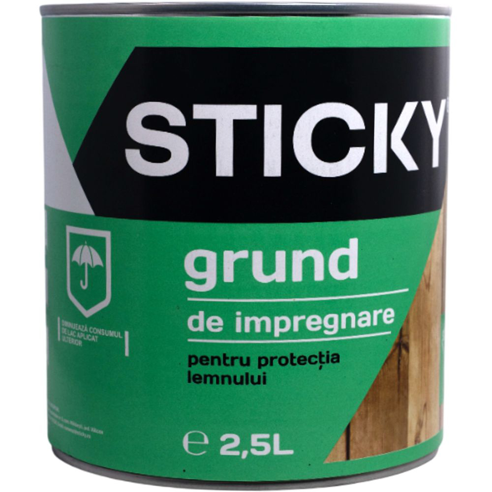 Grund impregnant pentru lemn Sticky, transparent, 2.5 l