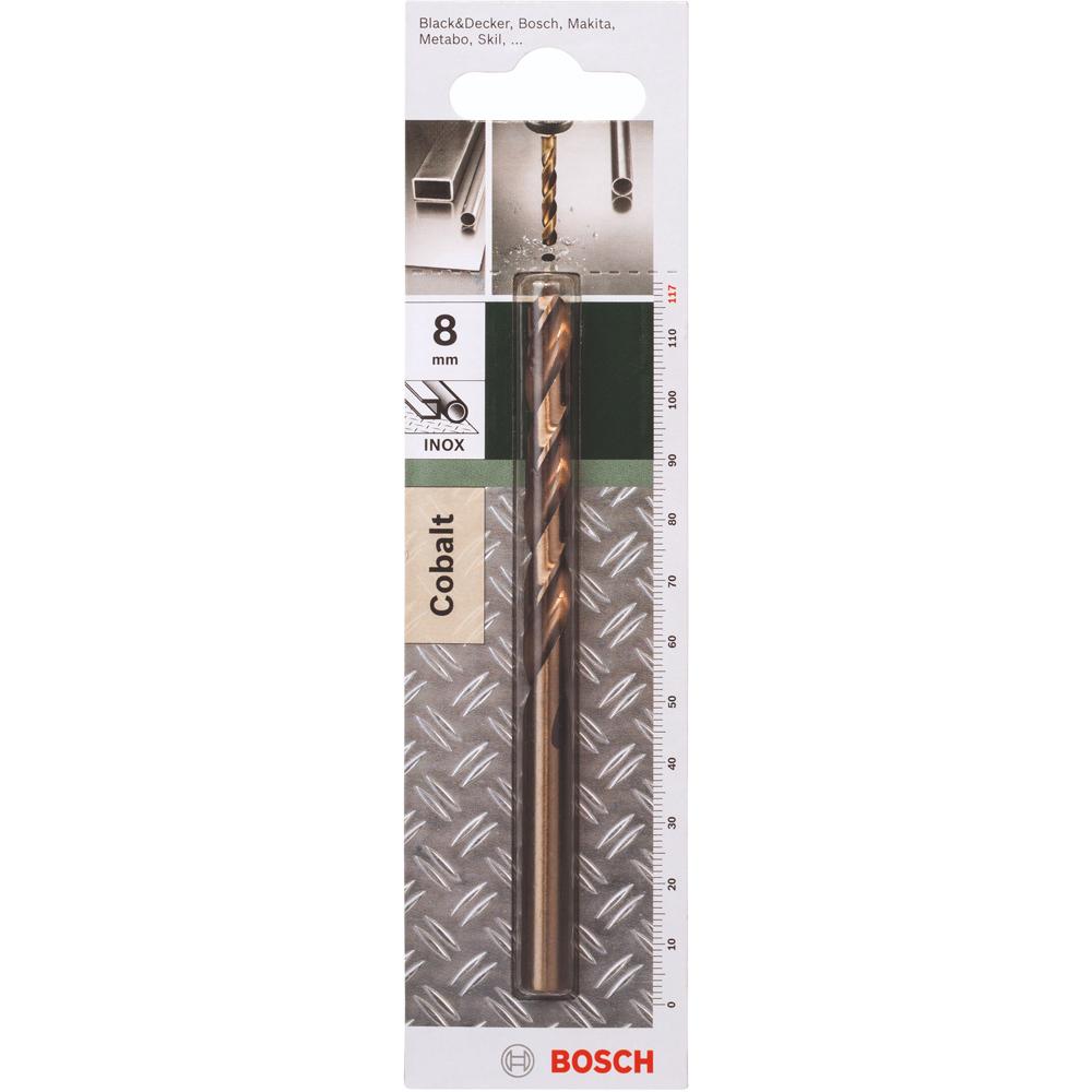 Burghiu metal BOSCH HSS CO, 8 x 117mm 