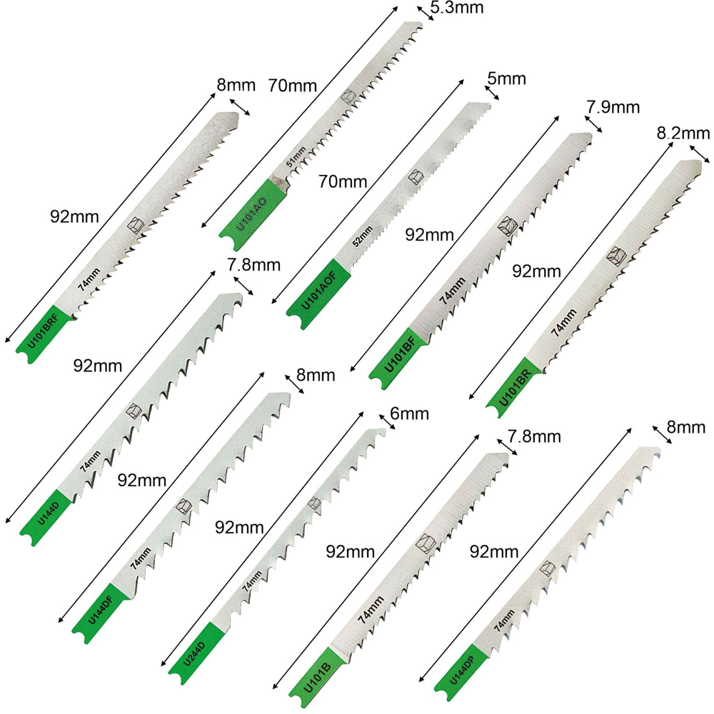 Set lame fierastrau MAC ALLISTER, 10 bucati