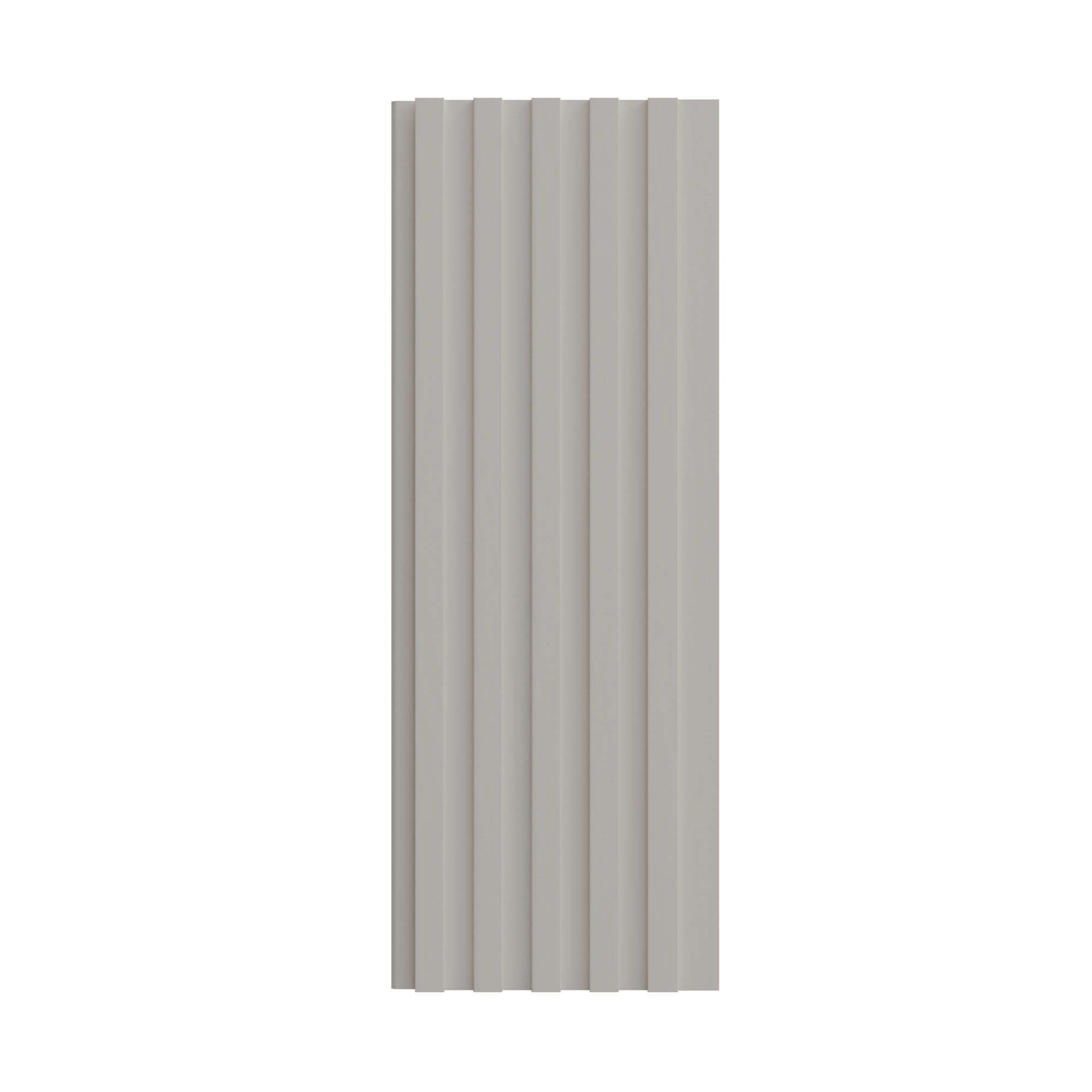 Panou riflaj decorativ, 280 cm x 15.8 cm, MDF, Alb