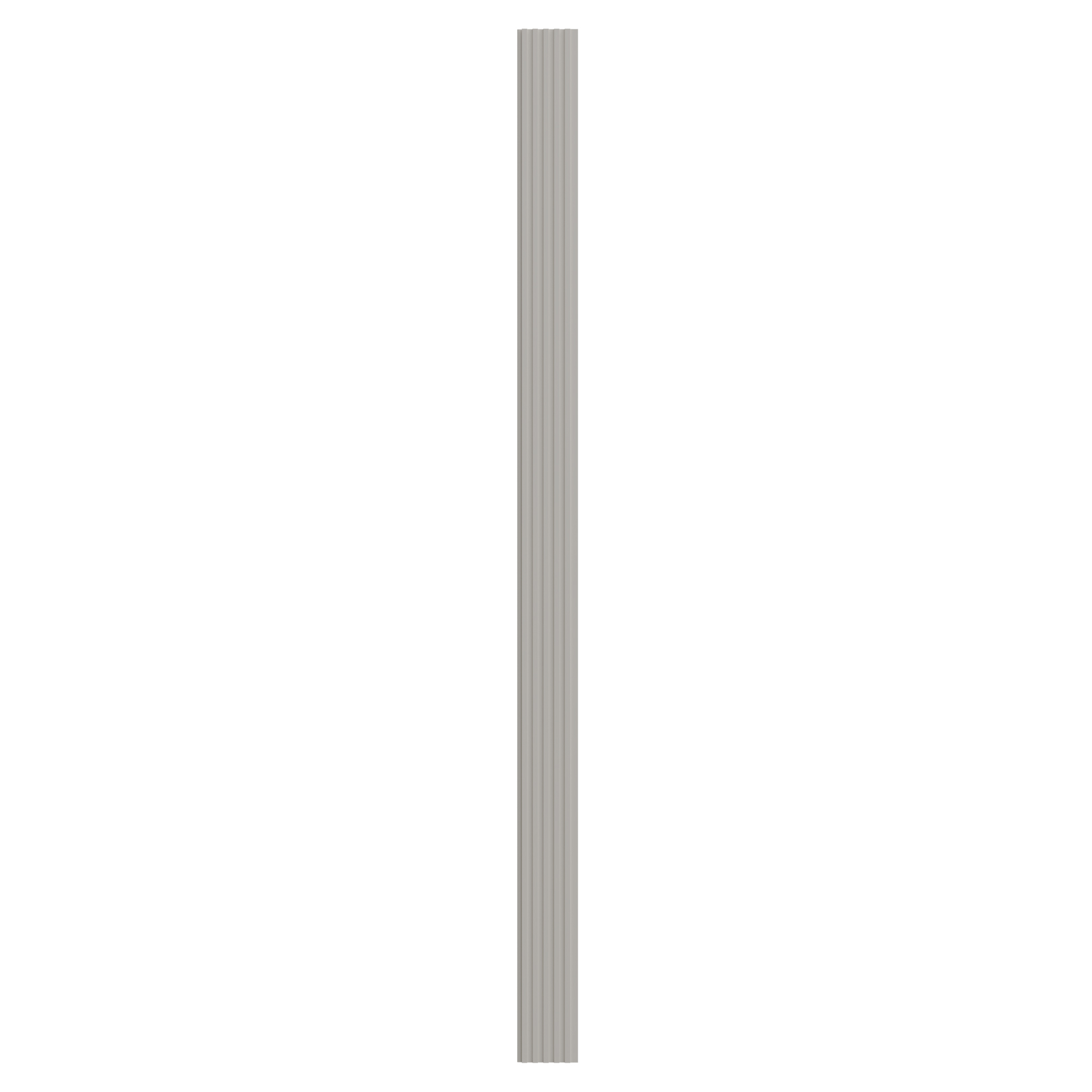 Panou riflaj decorativ, 280 cm x 15.8 cm, MDF, Alb