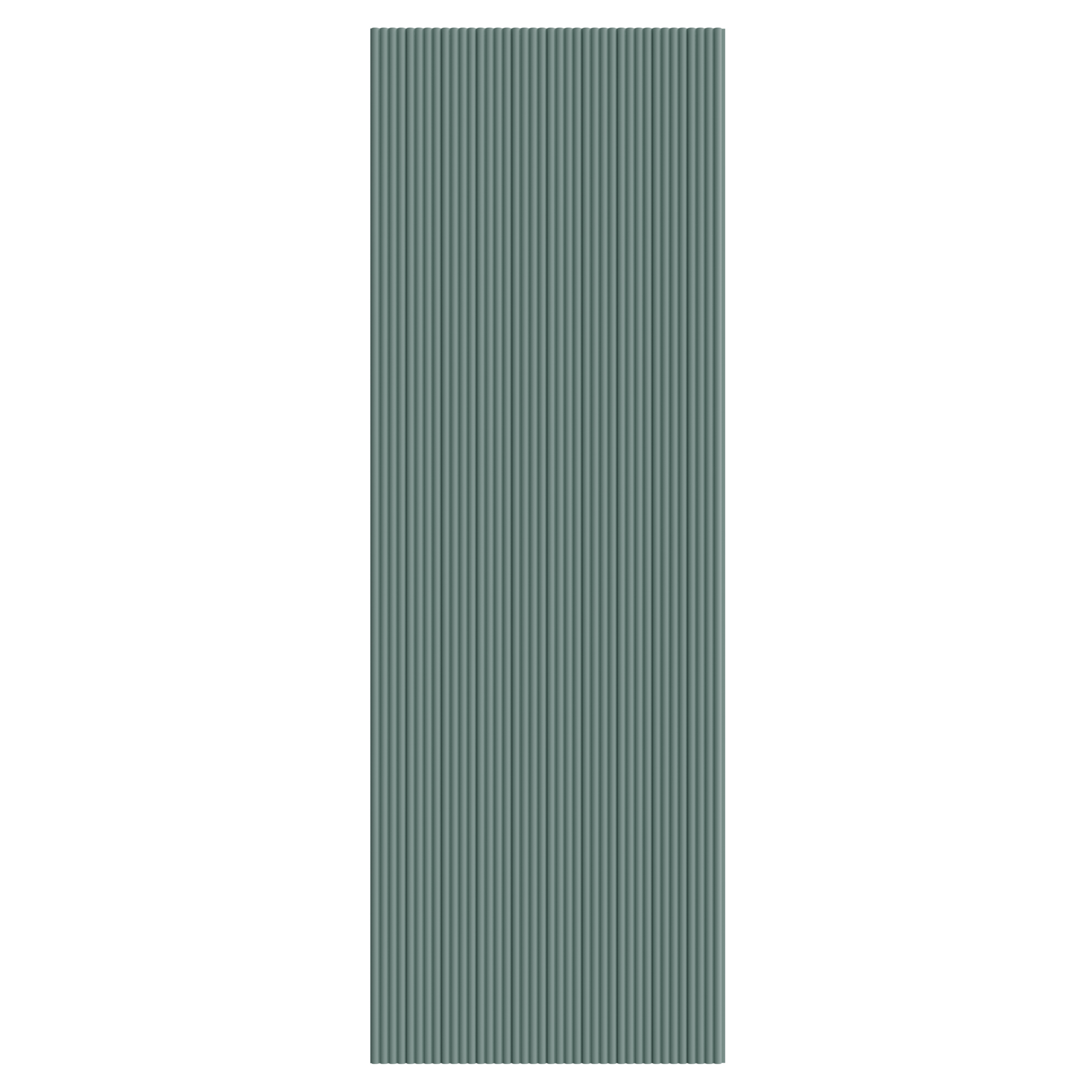 Panou riflaj decorativ, 280 cm x 10 cm, MDF, Turcoaz